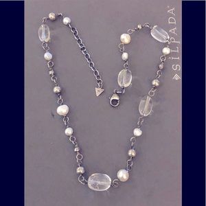Silpada Sterling Silver Pearl Necklace